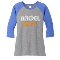 Bagel Funny Bagel Lover Costume Gift Funny Gift Women's Tri-Blend 3/4-Sleeve Raglan Shirt