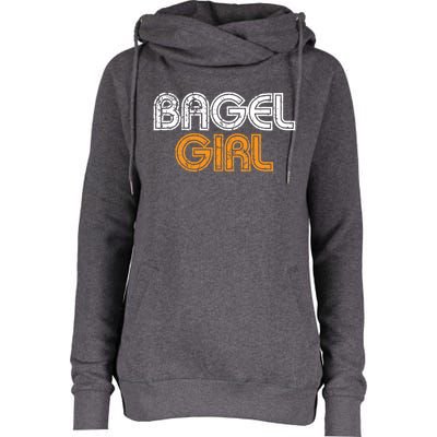 Bagel Funny Bagel Lover Costume Gift Funny Gift Womens Funnel Neck Pullover Hood