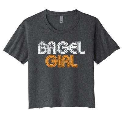 Bagel Funny Bagel Lover Costume Gift Funny Gift Women's Crop Top Tee