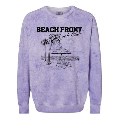 Beach Front Book Club Beach Book Club Premium Colorblast Crewneck Sweatshirt