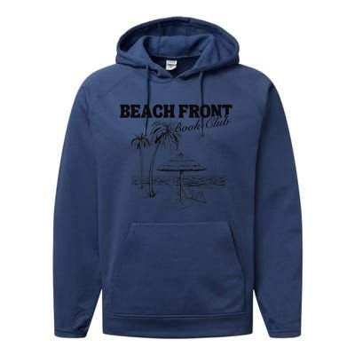 Beach Front Book Club Beach Book Club Premium Performance Fleece Hoodie