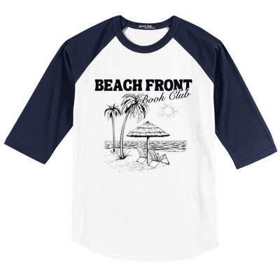 Beach Front Book Club Beach Book Club Premium Baseball Sleeve Shirt