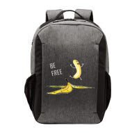 Be Free Banana Funny Banana Man Running Banana Stripping Vector Backpack