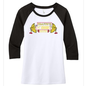 Bluth&X27;S Frozen Banana Professionally Designed Women's Tri-Blend 3/4-Sleeve Raglan Shirt