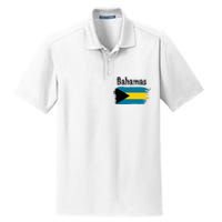 Bahamas Flag Dry Zone Grid Polo