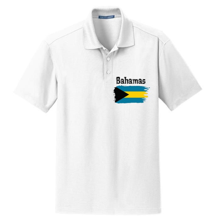 Bahamas Flag Dry Zone Grid Polo