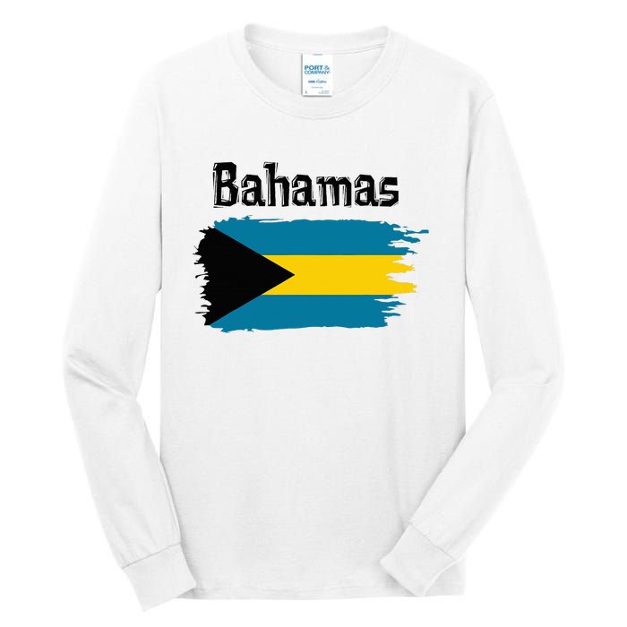 Bahamas Flag Tall Long Sleeve T-Shirt