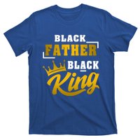 Black Father Black King African American Dad Fathers Day Cool Gift T-Shirt