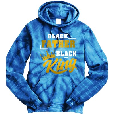 Black Father Black King African American Dad Fathers Day Cool Gift Tie Dye Hoodie