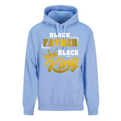 Black Father Black King African American Dad Fathers Day Cool Gift Unisex Surf Hoodie