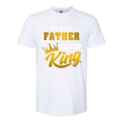 Black Father Black King African American Dad Fathers Day Cool Gift Softstyle® CVC T-Shirt