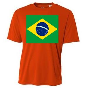 Brazilian Flag Brazil Country Cooling Performance Crew T-Shirt