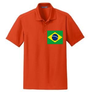 Brazilian Flag Brazil Country Dry Zone Grid Polo