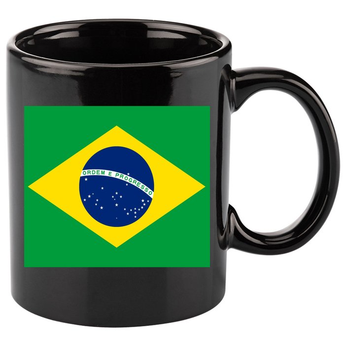 Brazilian Flag Brazil Country 11oz C Handle Ceramic Mug
