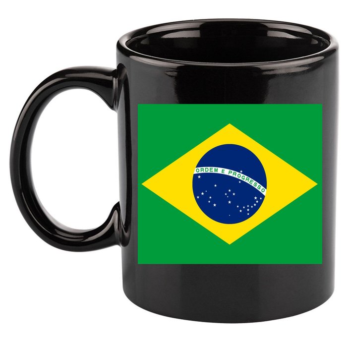 Brazilian Flag Brazil Country 11oz C Handle Ceramic Mug