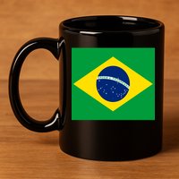 Brazilian Flag Brazil Country 11oz C Handle Ceramic Mug