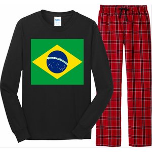 Brazilian Flag Brazil Country Long Sleeve Pajama Set