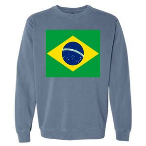 Brazilian Flag Brazil Country Garment-Dyed Sweatshirt