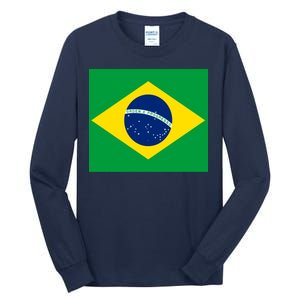 Brazilian Flag Brazil Country Tall Long Sleeve T-Shirt