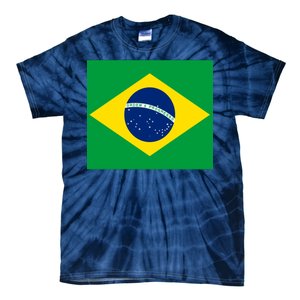 Brazilian Flag Brazil Country Tie-Dye T-Shirt