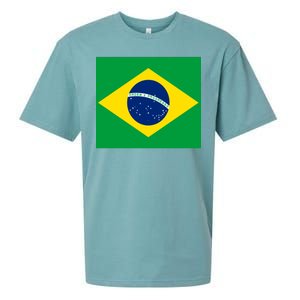 Brazilian Flag Brazil Country Sueded Cloud Jersey T-Shirt