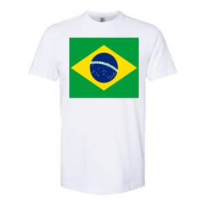 Brazilian Flag Brazil Country Softstyle CVC T-Shirt