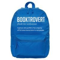 Booktrovert For Book Lover Gift 16 in Basic Backpack