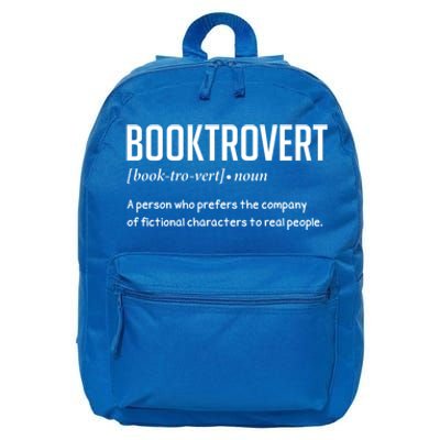 Booktrovert For Book Lover Gift 16 in Basic Backpack