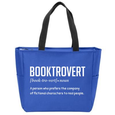 Booktrovert For Book Lover Gift Zip Tote Bag