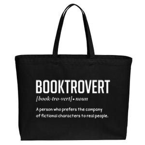 Booktrovert For Book Lover Gift Cotton Canvas Jumbo Tote