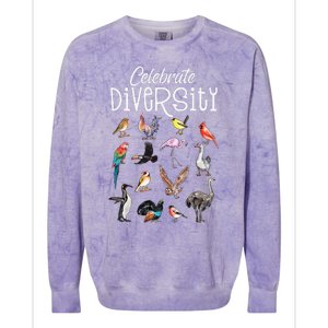 Bird funny Bird Lover Gift Bird Colorblast Crewneck Sweatshirt