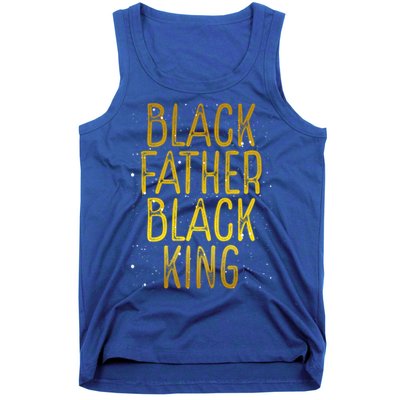 Black Father Black King African American Family Proud Dad Gift Tank Top