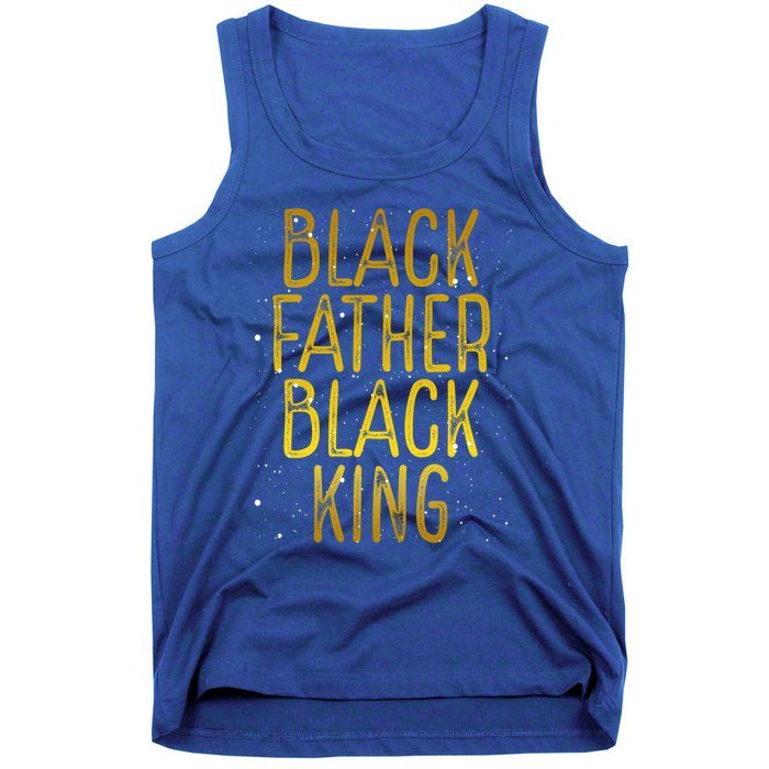 Black Father Black King African American Family Proud Dad Gift Tank Top