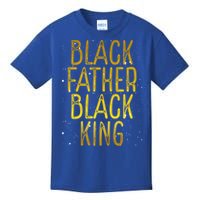 Black Father Black King African American Family Proud Dad Gift Kids T-Shirt