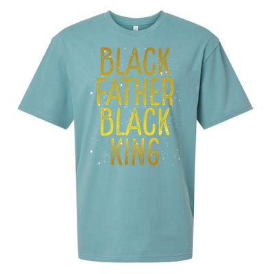 Black Father Black King African American Family Proud Dad Gift Sueded Cloud Jersey T-Shirt