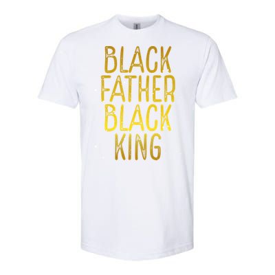 Black Father Black King African American Family Proud Dad Gift Softstyle CVC T-Shirt