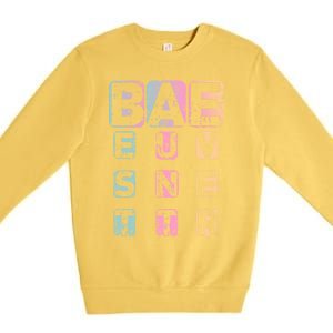 Bae Funny Best Auntie Ever Gift Premium Crewneck Sweatshirt