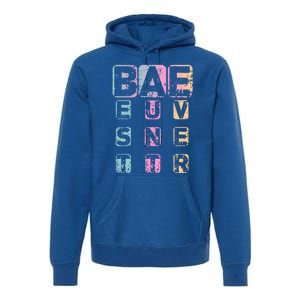 Bae Funny Best Auntie Ever Gift Premium Hoodie