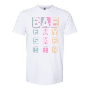 Bae Funny Best Auntie Ever Gift Softstyle CVC T-Shirt