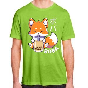 Boba Fox Bubble Tea Chibi Foxes Adult ChromaSoft Performance T-Shirt