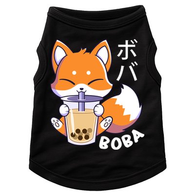 Boba Fox Bubble Tea Chibi Foxes Doggie Tank