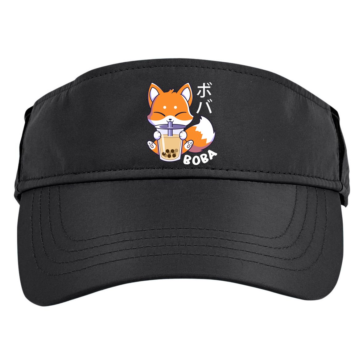 Boba Fox Bubble Tea Chibi Foxes Adult Drive Performance Visor