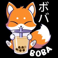 Boba Fox Bubble Tea Chibi Foxes Youth Performance Sprint T-Shirt