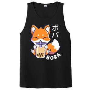 Boba Fox Bubble Tea Chibi Foxes PosiCharge Competitor Tank