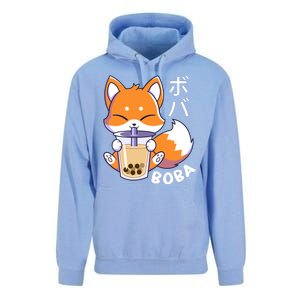 Boba Fox Bubble Tea Chibi Foxes Unisex Surf Hoodie