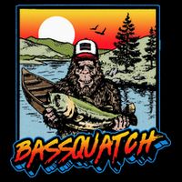 Bassquatch! Funny Bass Fishing Sasquatch Retro 80s Fisherman Bucket Hat