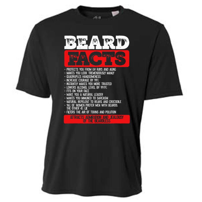 Beard Facts Beard Lover Cooling Performance Crew T-Shirt