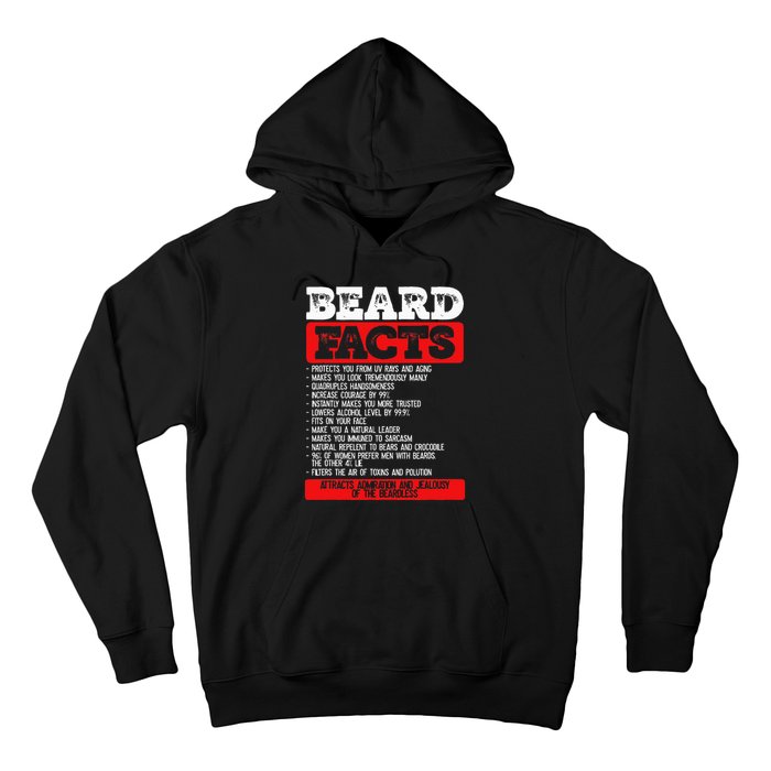 Beard Facts Beard Lover Hoodie