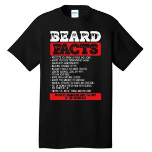 Beard Facts Beard Lover Tall T-Shirt