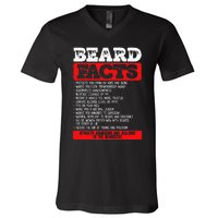 Beard Facts Beard Lover V-Neck T-Shirt